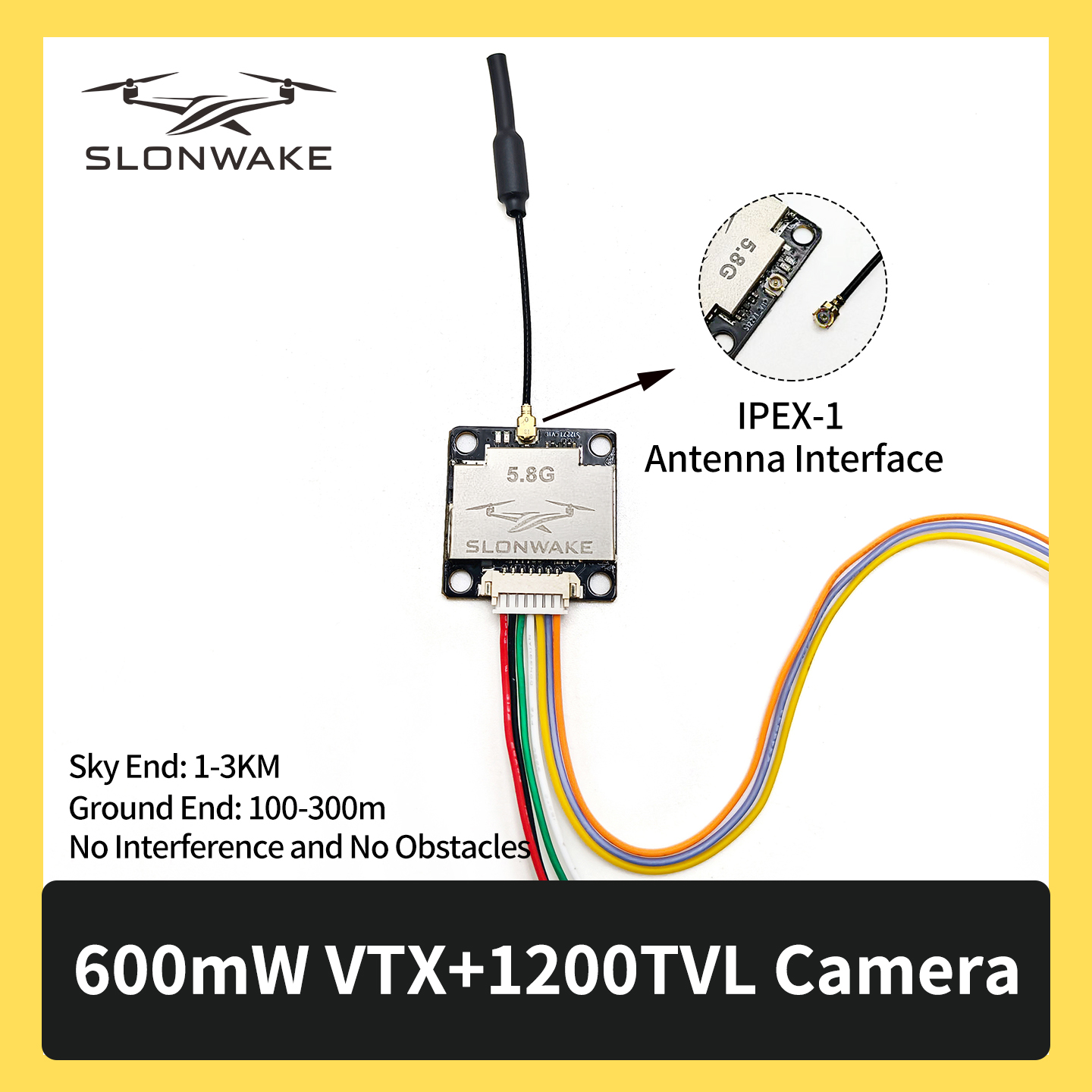 SLONWAKE 5.8G 600mW 7-24V FPV  - Drone Transmitter reseña y precio
