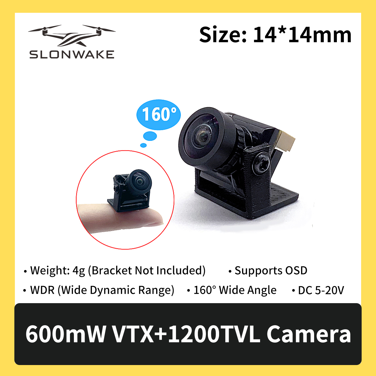 SLONWAKE 5.8G 600mW 7-24V FPV  - Drone Transmitter reseña y precio