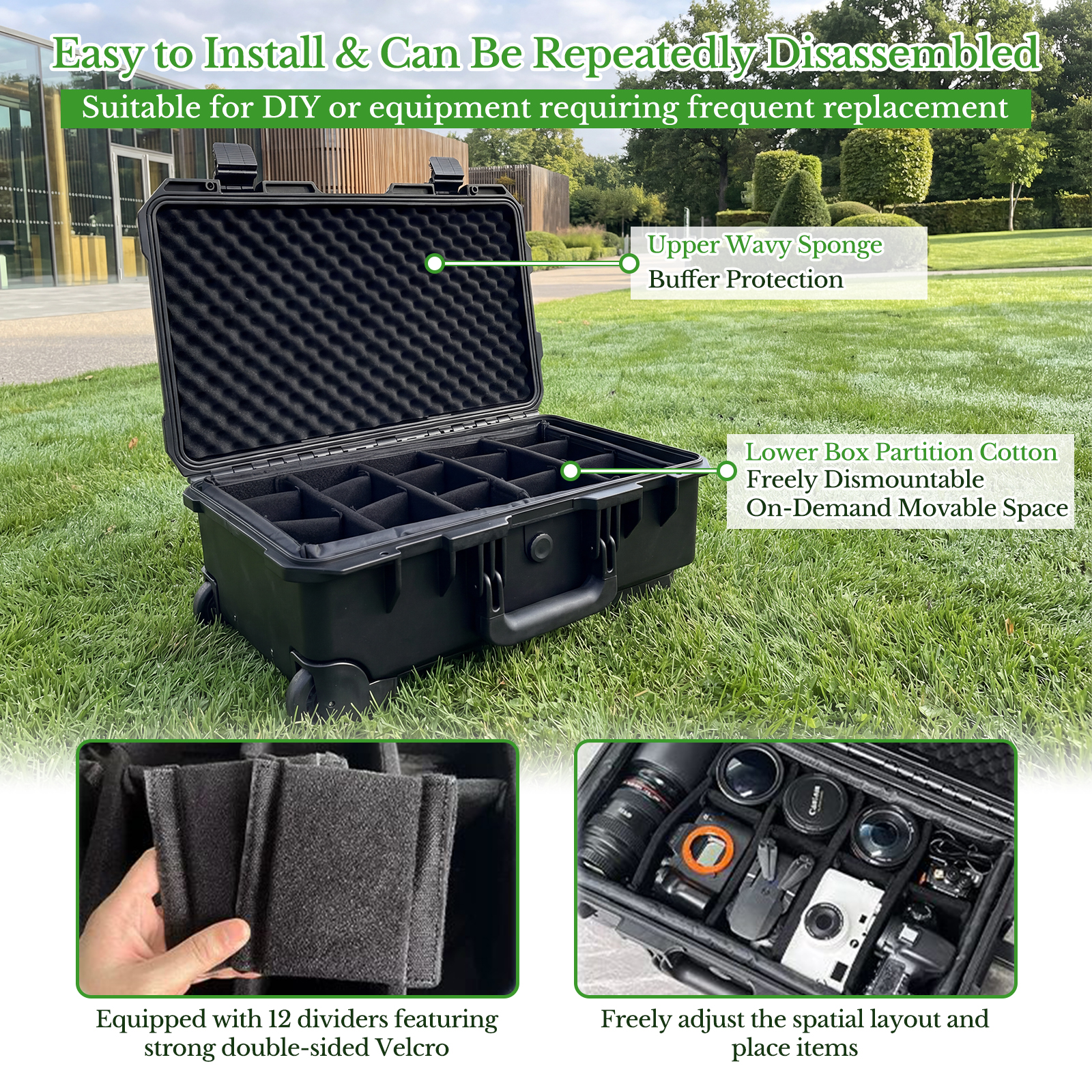 Professional Large Hard Rollin - Drone Camera reseña y precio