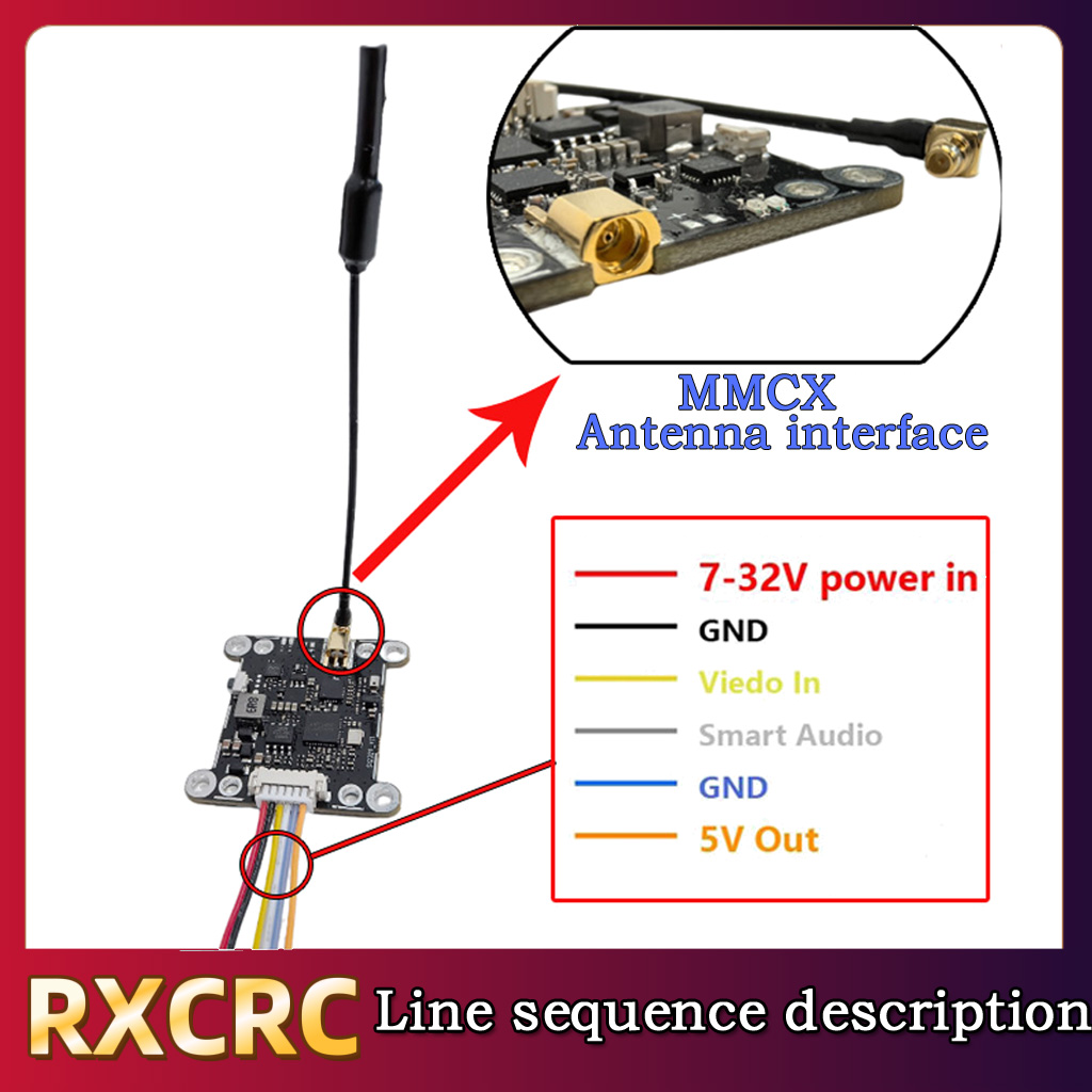 RXCRC 5.8G Module 48CH 1.6W VT - Drone Transmitter reseña y precio