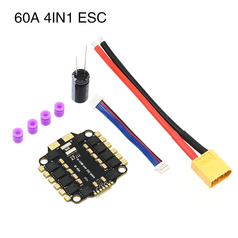 UAngel 4IN1 45A 60A ESC BLHELI - Drone Esc reseña y precio