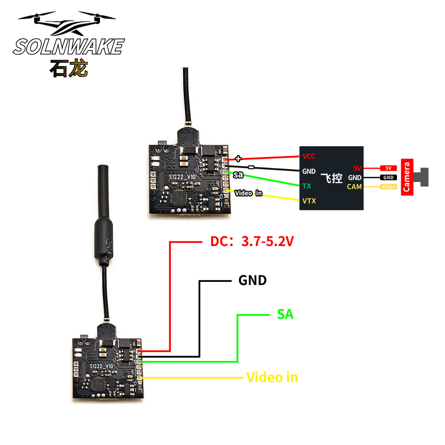 SLONWAKE Nano 5.8G 48CH 200mW  - Drone Transmitter reseña y precio
