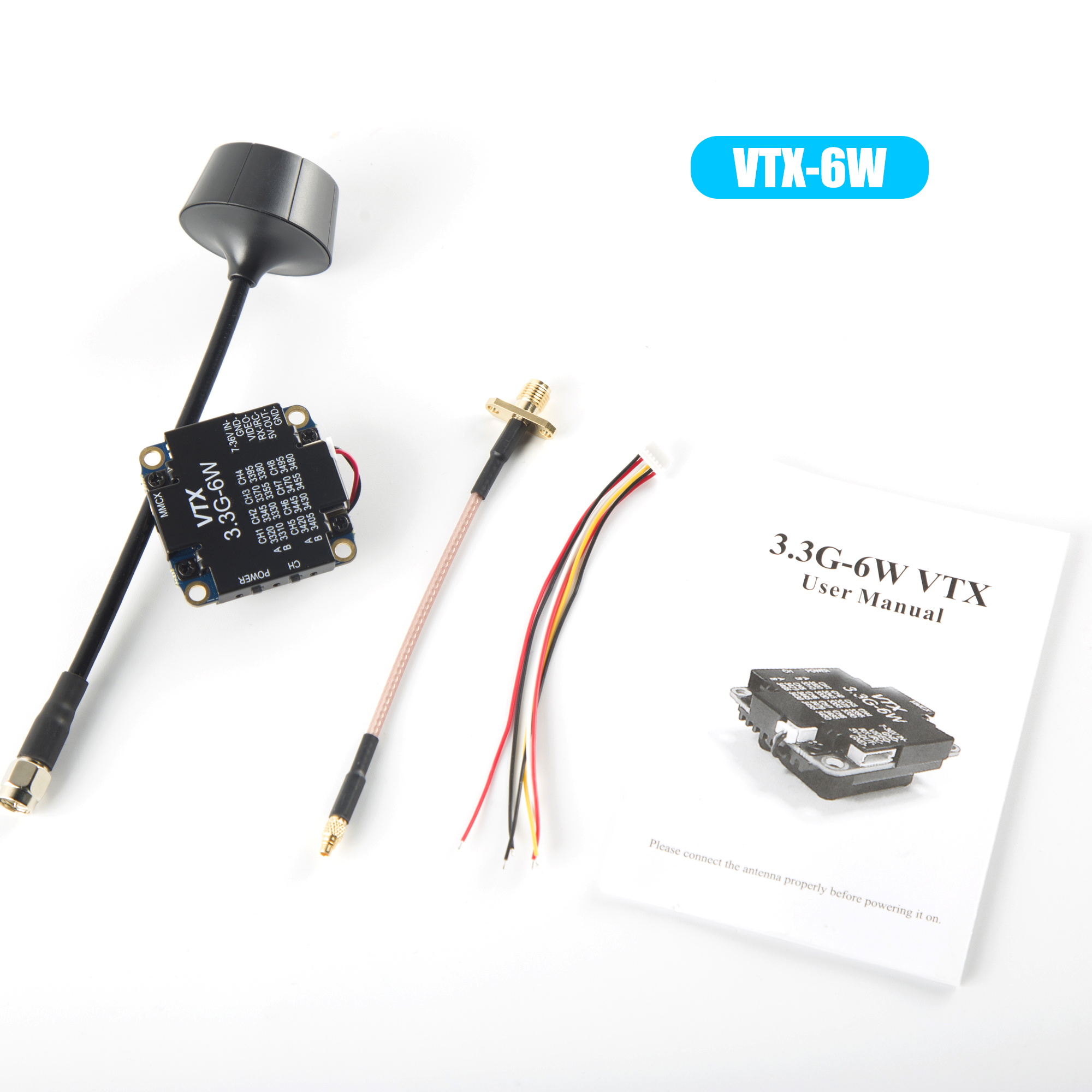FPV Video Transmitter 3.3G 6W  - Drone Transmitter reseña y precio